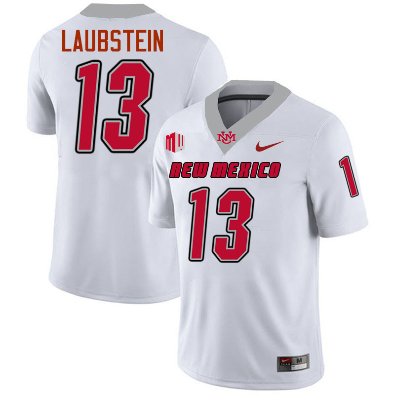 James Laubstein UNM Lobos Jersey,New Mexico Lobos Football Jersey,Uniforms-White